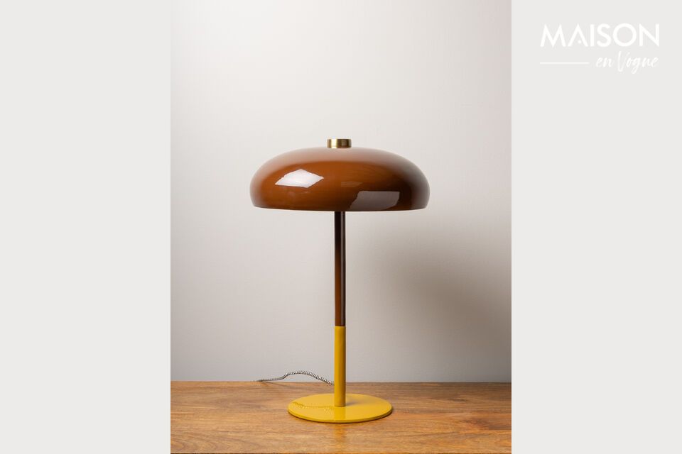 Billie brown metal table lamp Chehoma