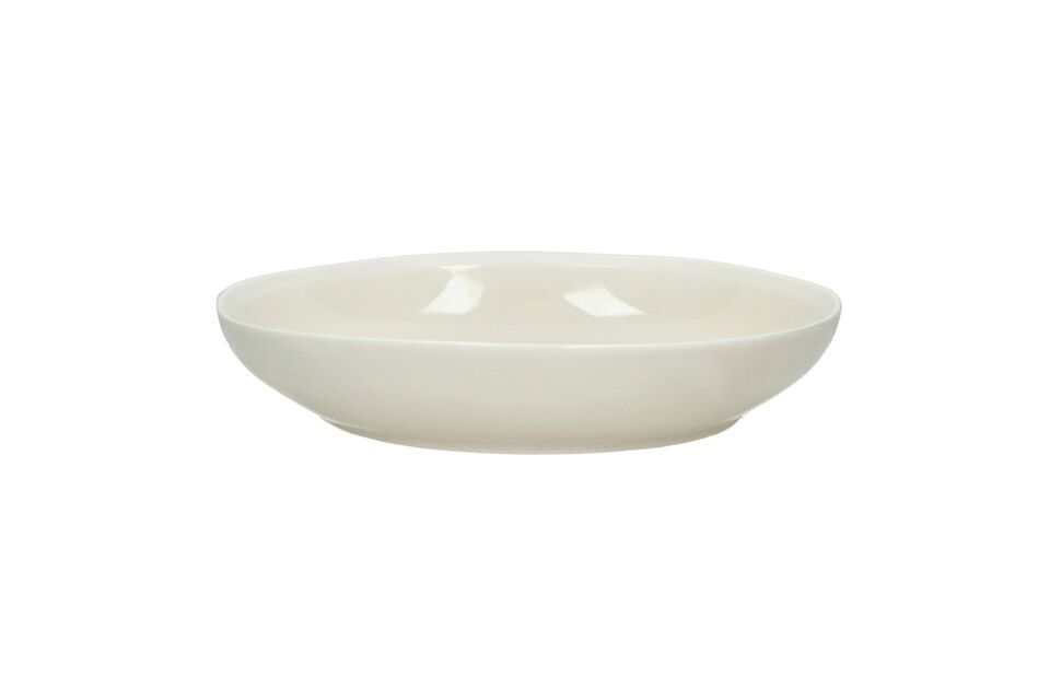 Biscotti beige porcelain soup plate Pomax