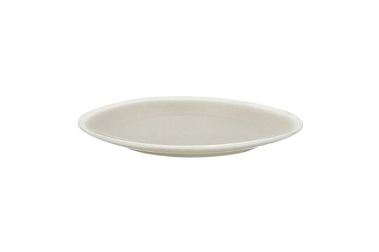 Biscotti dark beige porcelain dessert plate Clipped