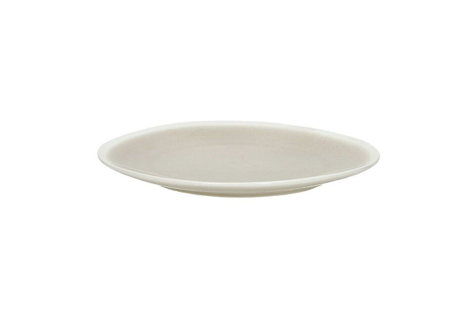 Biscotti dark beige porcelain dessert plate Pomax