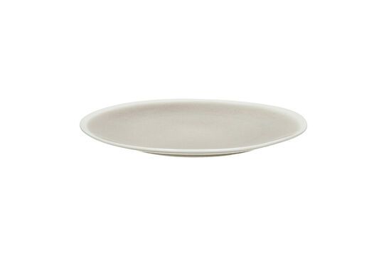 Biscotti dark beige porcelain dinner plate Clipped