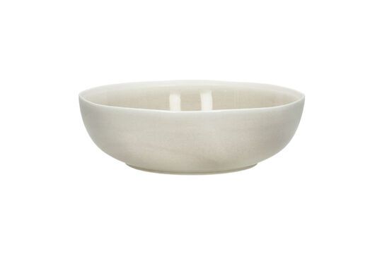 Biscotti dark beige porcelain pasta bowl Clipped