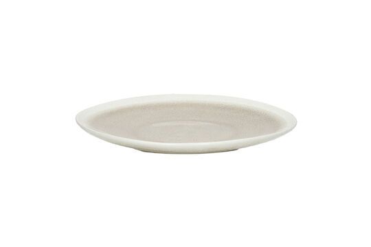 Biscotti dark beige porcelain plate Clipped