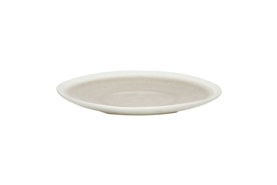 Biscotti dark beige porcelain plate Pomax