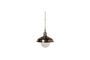 Miniature Bistro silver brass pendant light Clipped