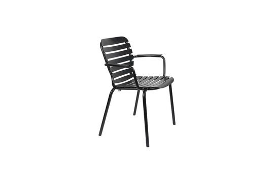 Black aluminium armchair Vondel Clipped