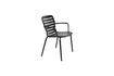 Miniature Black aluminium armchair Vondel 1