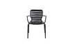 Miniature Black aluminium armchair Vondel 6