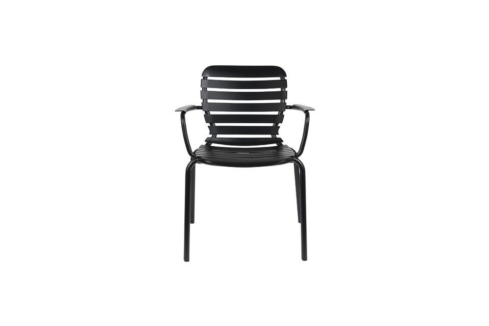 Black aluminium armchair Vondel - 4