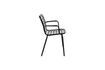 Miniature Black aluminium armchair Vondel 7