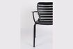 Miniature Black aluminium armchair Vondel 10