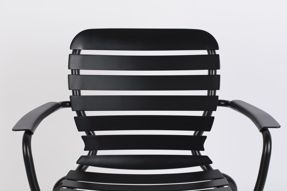 Black aluminium armchair Vondel - 9