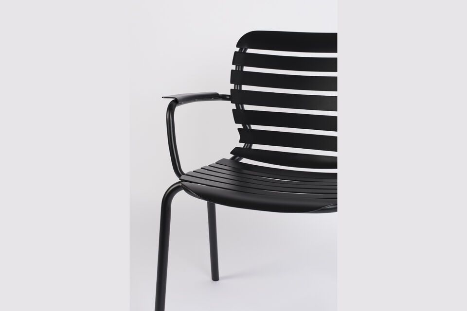 Black aluminium armchair Vondel - 10