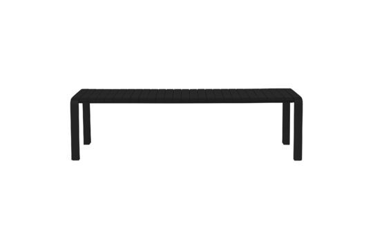 Black aluminium bench Vondel Clipped