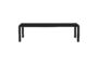 Miniature Black aluminium bench Vondel Clipped