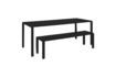 Miniature Black aluminium bench Vondel 5