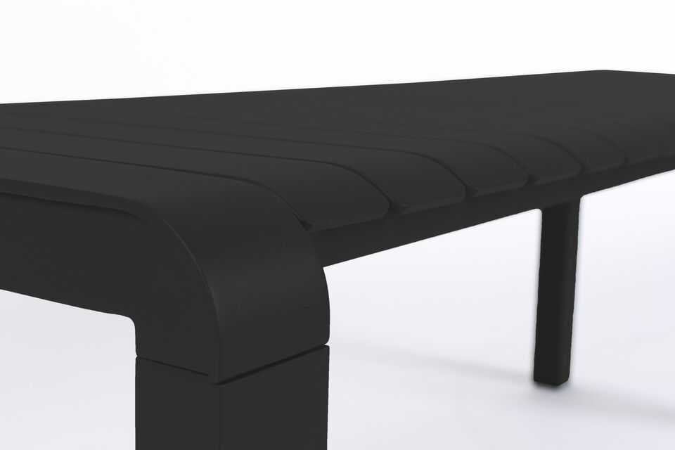 Black aluminium bench Vondel - 5