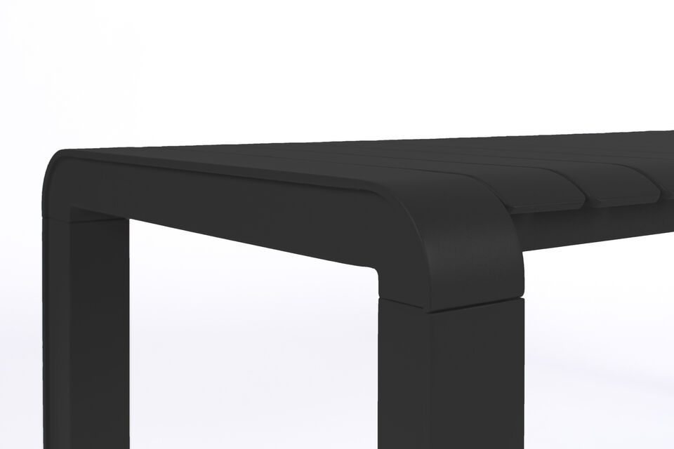 Black aluminium bench Vondel - 7