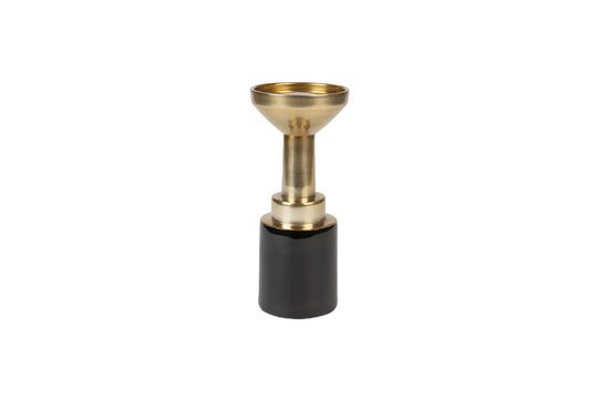 Black aluminium candle holder Glam Clipped