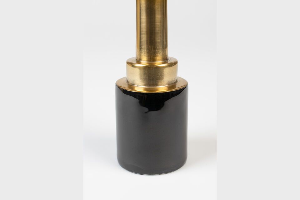 Black aluminium candle holder Glam - 4