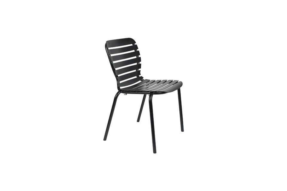 Black aluminium chair Vondel - 4