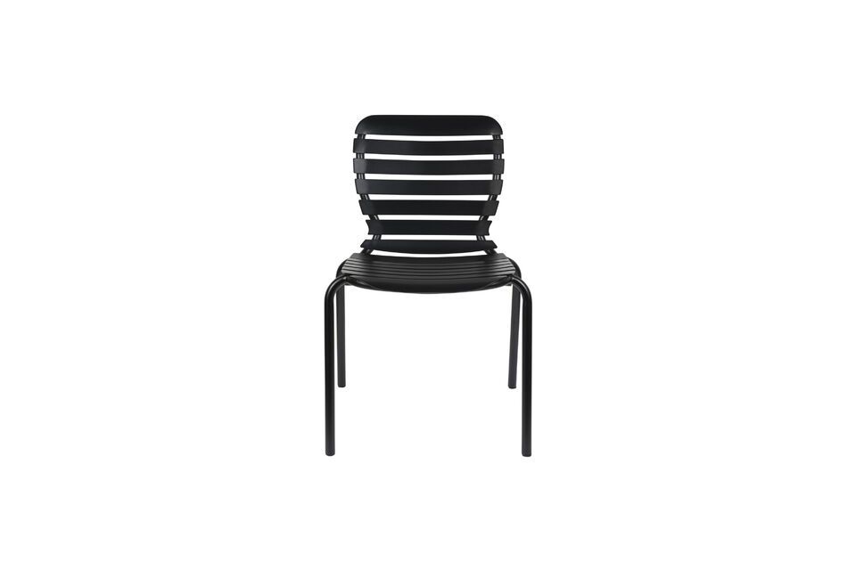 Black aluminium chair Vondel - 5