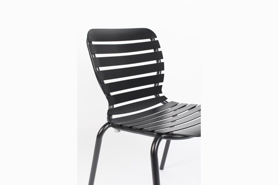 Black aluminium chair Vondel - 10