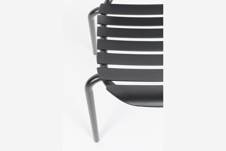 Black aluminium chair Vondel - 12