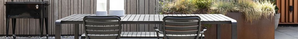 Material Details Black aluminium chair Vondel