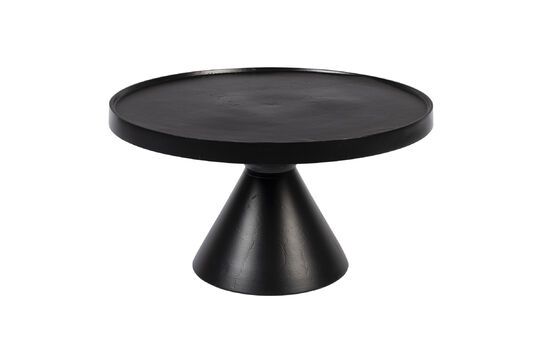 Black aluminium coffee table Floss Clipped