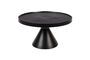 Miniature Black aluminium coffee table Floss Clipped