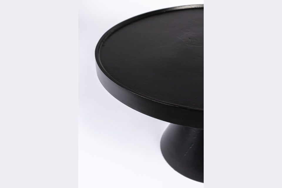 Black aluminium coffee table Floss - 3