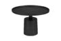 Miniature Black aluminium coffee table Mason Clipped