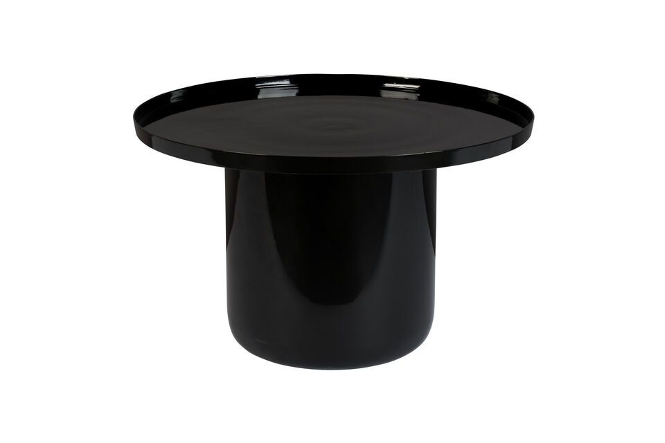 Black aluminium coffee table Shiny Bomb Zuiver