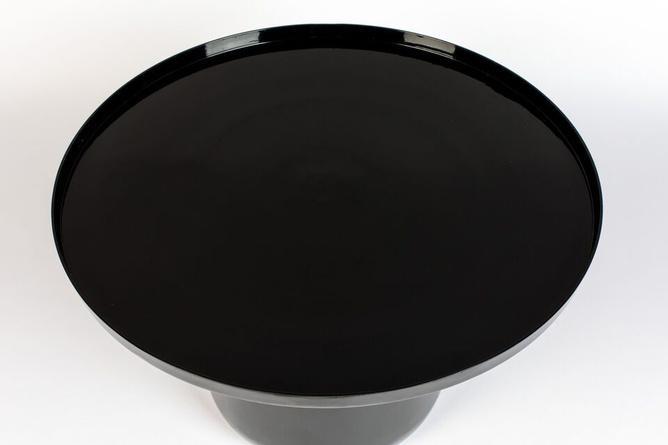 Black aluminium coffee table Shiny Bomb - 9