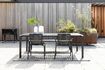 Miniature Black aluminium dining table Vondel 2