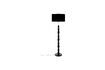 Miniature Black aluminium floor lamp Totem 6