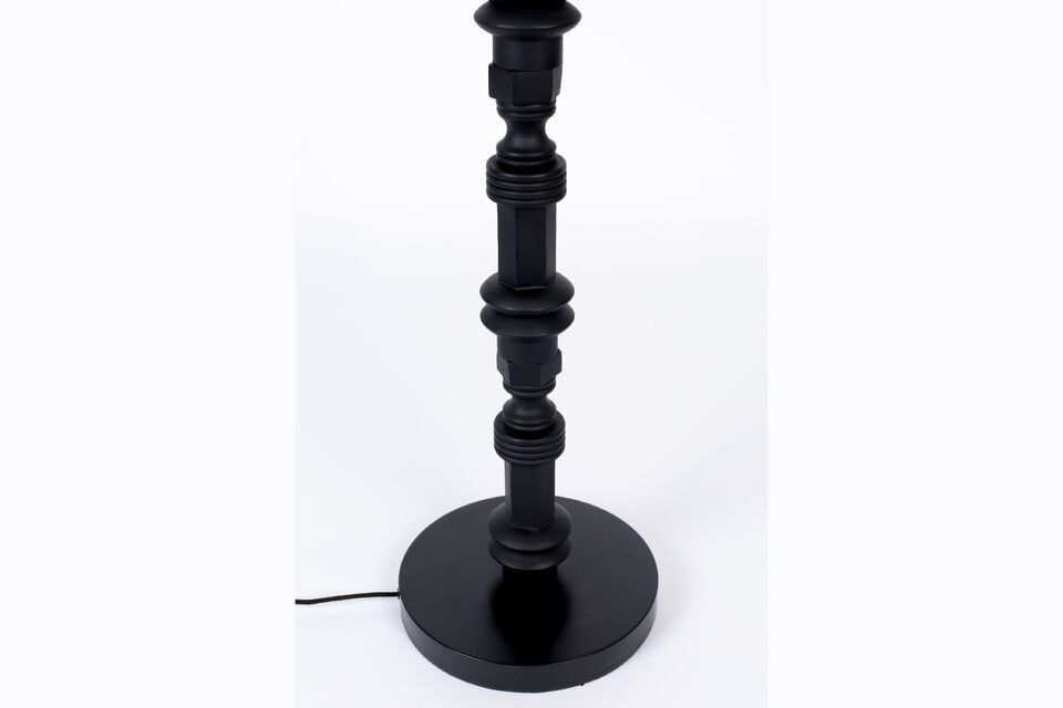 Black aluminium floor lamp Totem - 8