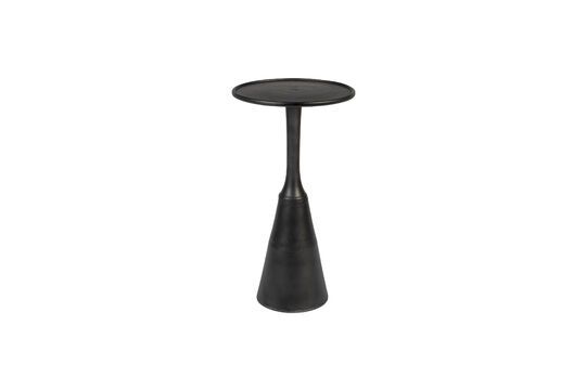 Black aluminium side table Noah Clipped