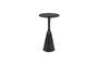 Miniature Black aluminium side table Noah Clipped