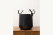 Miniature Black aluminum ice bucket Deer 2