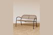 Miniature Black and beige metal bench Sofa 1