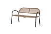 Miniature Black and beige metal bench Sofa 4