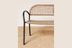 Miniature Black and beige metal bench Sofa 3