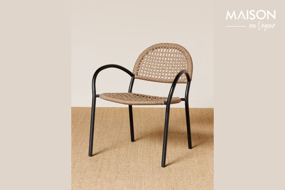 Black and beige metal Chair Chehoma