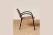 Miniature Black and beige metal Chair 4