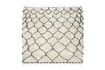 Miniature Black and white cotton rug 180x180 cm Zena 1