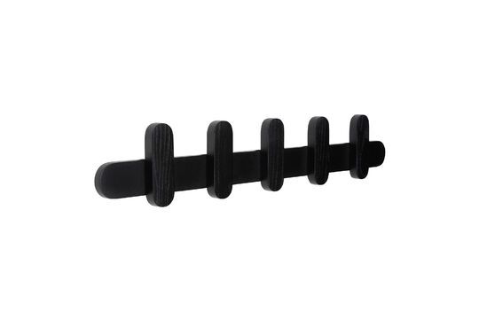 Black ash wood coat rack Merry Clipped