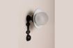 Miniature Black brass wall lamp Sentier 1