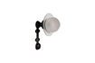 Miniature Black brass wall lamp Sentier 3